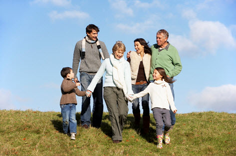 Family at play